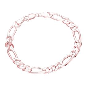 Glorria Rose Figaro Zincir 925 Ayar Gümüş Bileklik