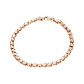 Glorria Rose Pullu Zincir 925 Ayar Gümüş Bileklik