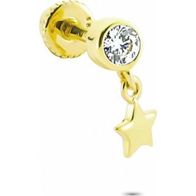 Glorria Sallantı Tektaş Helix 14 Ayar Altın Piercing
