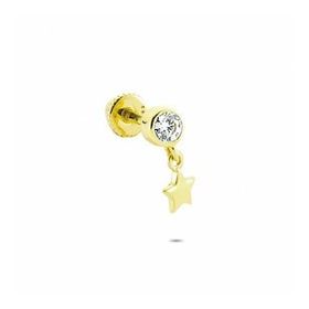 Glorria Sallantı Tektaş Helix 14 Ayar Altın Piercing