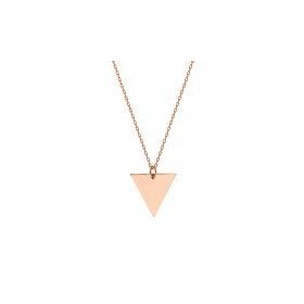 Glorria SV0044 Rose Altın Üçgen Kolye