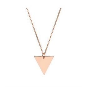 Glorria SV0044 Rose Altın Üçgen Kolye