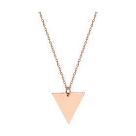 Glorria SV0044 Rose Altın Üçgen Kolye