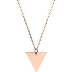 Glorria SV0044 Rose Altın Üçgen Kolye