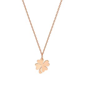 Glorria SV0049 Rose Altın Yonca Kolye