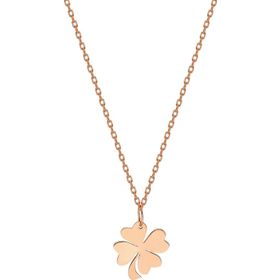 Glorria SV0049 Rose Altın Yonca Kolye