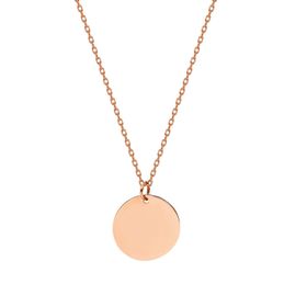 Glorria SV0050 Rose Altın Plaka Kadın Kolye