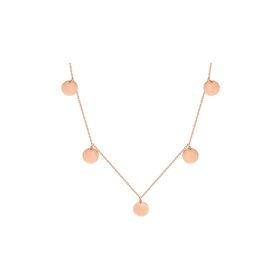 Glorria SV0050 Rose Altın Plaka Kadın Kolye