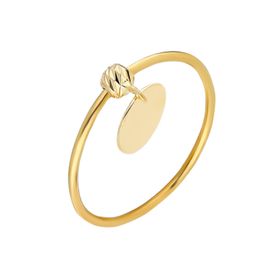 Glorria SV0162 Dorika Plaka Altın Yüzük