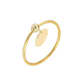 Glorria SV0162 Dorika Plaka Altın Yüzük