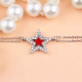 Glorria Taşlı Yıldız 925 Ayar Gümüş Bileklik