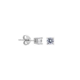 Glorria Tek Taş 4 mm Gümüş Küpe
