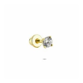 Glorria Tek Taş Helix 14 Ayar Altın Piercing