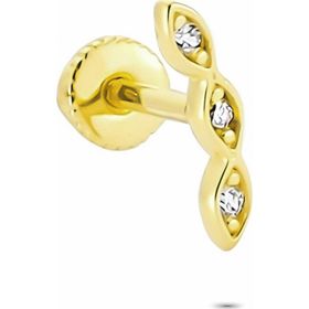 Glorria Üç Taş Helix 14 Ayar Altın Piercing