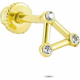 Glorria Üçgen Helix 14 Ayar Altın Piercing