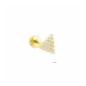 Glorria Üçgen Helix 14 Ayar Altın Piercing