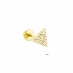 Glorria Üçgen Helix 14 Ayar Altın Piercing