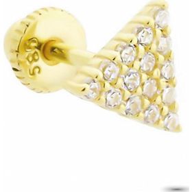 Glorria Üçgen Helix 14 Ayar Altın Piercing