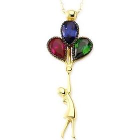 Glorria VK0265 Altın Çocuk Balon Kolye