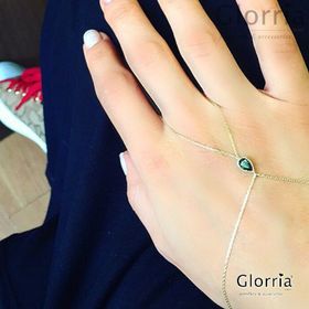 Glorria VK0382 Altın Damla Şahmeran Bileklik