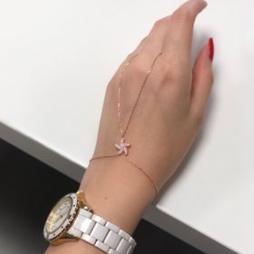 Glorria VK1093 Rose Deniz Yıldızı Gümüş Kadın Şahmeran