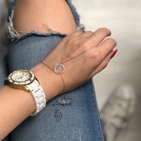 Glorria VK1095 Rose Lava Gümüş Kadın Şahmeran
