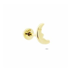 Glorria Yarım Ay Helix 14 Ayar Altın Piercing
