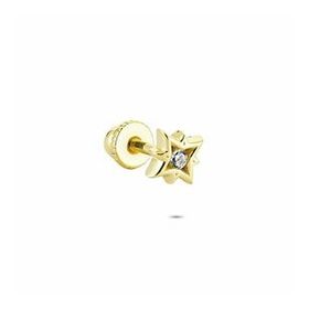Glorria Yıldız Helix 14 Ayar Altın Piercing