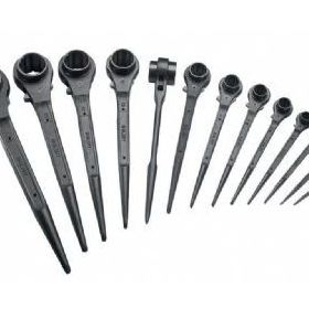 Glory 17x19 mm Çift Ölçü Kazıklı Cırcırlı Lokma Anahtar