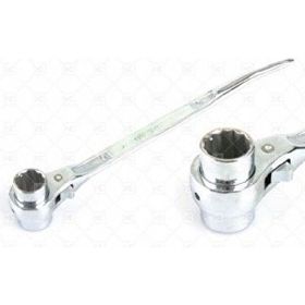 Glory 17x19 mm Kromajlı Kazıklı Cırcırlı Lokma Anahtar