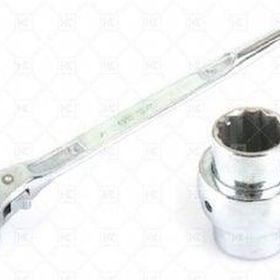 Glory 17x19 mm Kromajlı Kazıklı Cırcırlı Lokma Anahtar