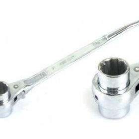Glory 21x22 mm Kromajlı Kazıklı Cırcırlı Lokma Anahtar