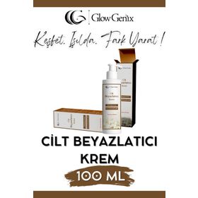Glow Genix 100 ml Leke Karşıtı Koltuk Altı Yüz Dirsek ve Genital Bölge Ton Eşitleyici Cilt Beyazlatıcı Krem