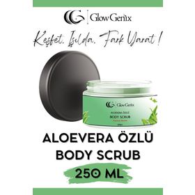 Glow Genix 250 ml Aloe Vera Özlü Nemlendirici Besleyici Arındırıcı Vücut Peelingi