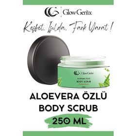 Glow Genix 250 ml Aloe Vera Özlü Nemlendirici Besleyici Arındırıcı Vücut Peelingi