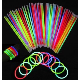 Glow Stick 100 Adet Kırılan Fosforlu Çubuk Bileklik