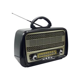 Glr MD-1902BT Siyah Bluetooth Hoparlörlü Nostaljik Radyo