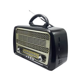 Glr MD-1902BT Siyah Bluetooth Hoparlörlü Nostaljik Radyo