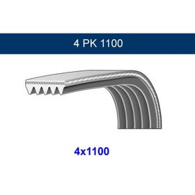 GMB GPK 4PK1100 Kanallı Kayış
