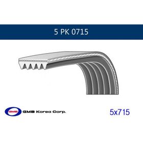 GMB GPK 5PK0715 Kanallı Kayış