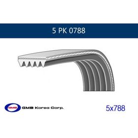 GMB GPK 5PK0788 Kanallı Kayış