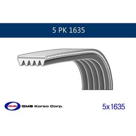 GMB GPK 5PK1635 Kanallı Kayış