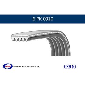 GMB GPK 6PK0910 Kanallı Kayış
