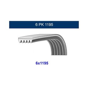 GMB GPK 6PK1195 Alternatör Kayış