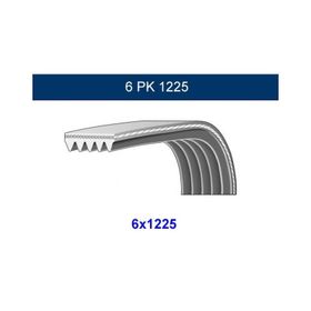 GMB GPK 6PK1225 Kanallı Kayış