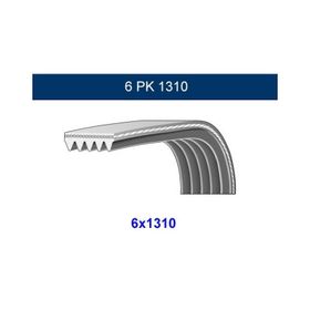 GMB GPK 6PK1310 Kanallı Kayış
