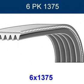 GMB GPK 6PK1375 Kanallı Kayış