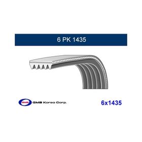 GMB GPK 6PK1435 Alternatör Kayış