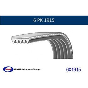 GMB GPK 6PK1915 Kanallı Kayış