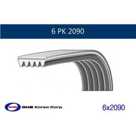 GMB GPK 6PK2090 Kanallı Kayış